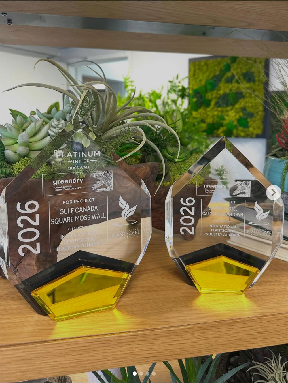 Greenery 2026 Platinum and Gold Awards