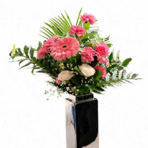 Rosé Elegance Tower Arrangement