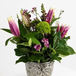 Plum Lily Garden Vase