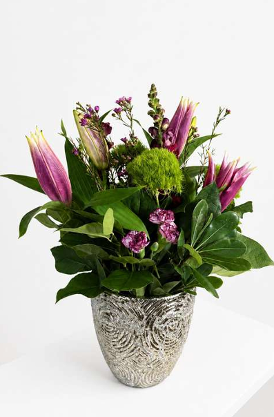 Plum Lily Garden Vase