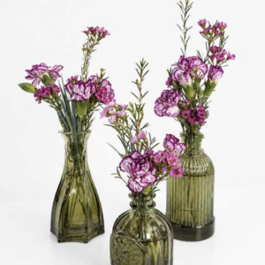 Plum Blossom Bud Vase Trio