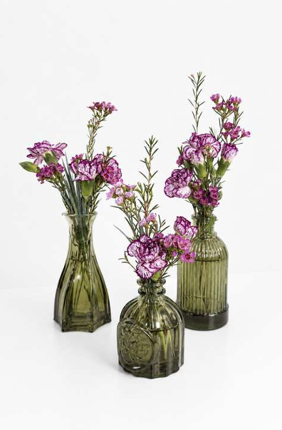 Plum Blossom Bud Vase Trio